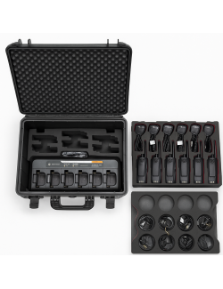 Střední odolný transportní kufr na radiostanice var. A - šestinabíječ