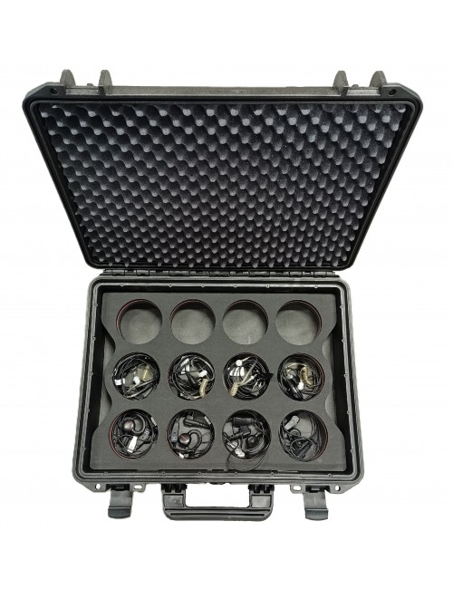 Střední odolný transportní kufr na radiostanice var. A - šestinabíječ