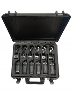 Malý odolný transportní kufr s organizérem na radiostanice